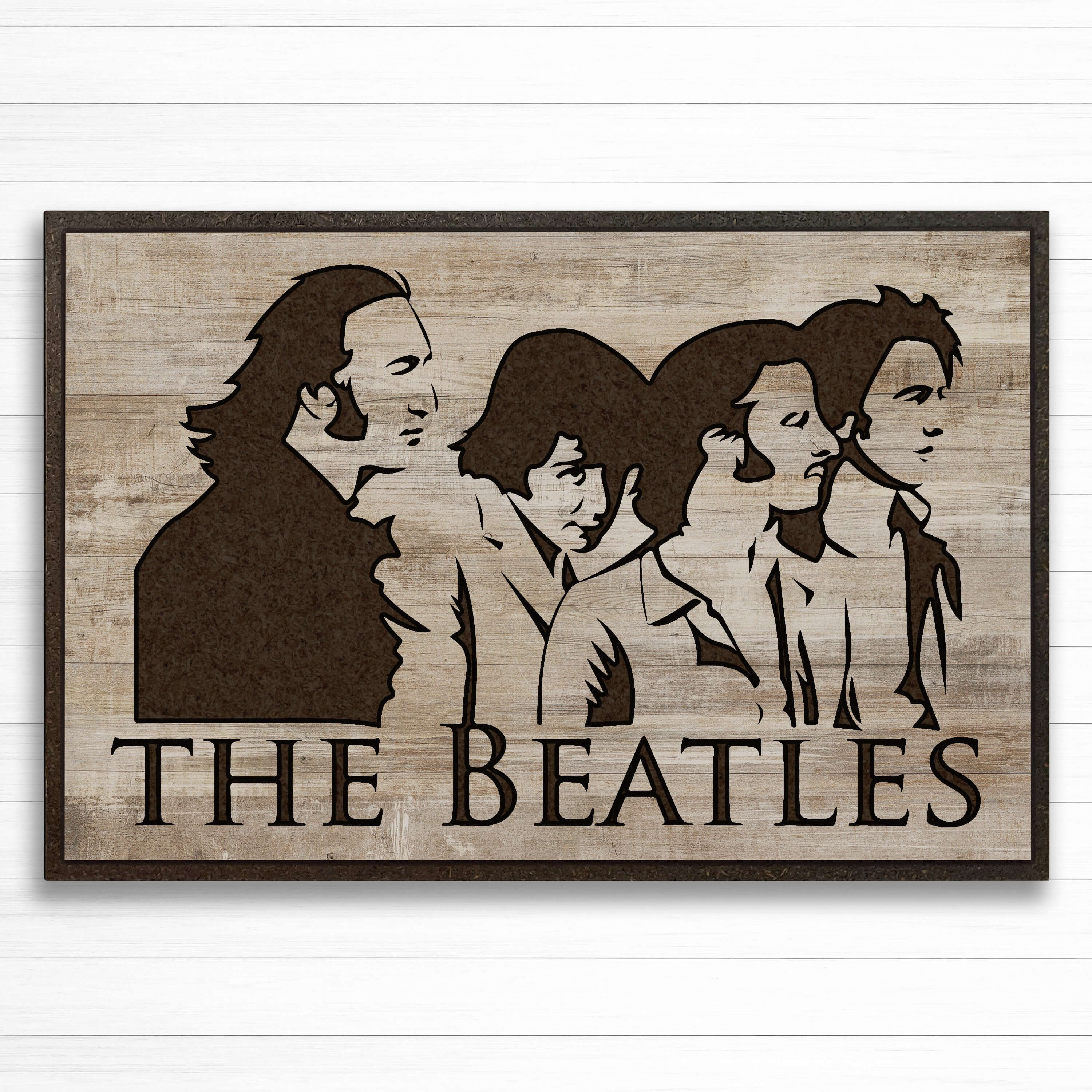 The Beatles Wood Wall Art