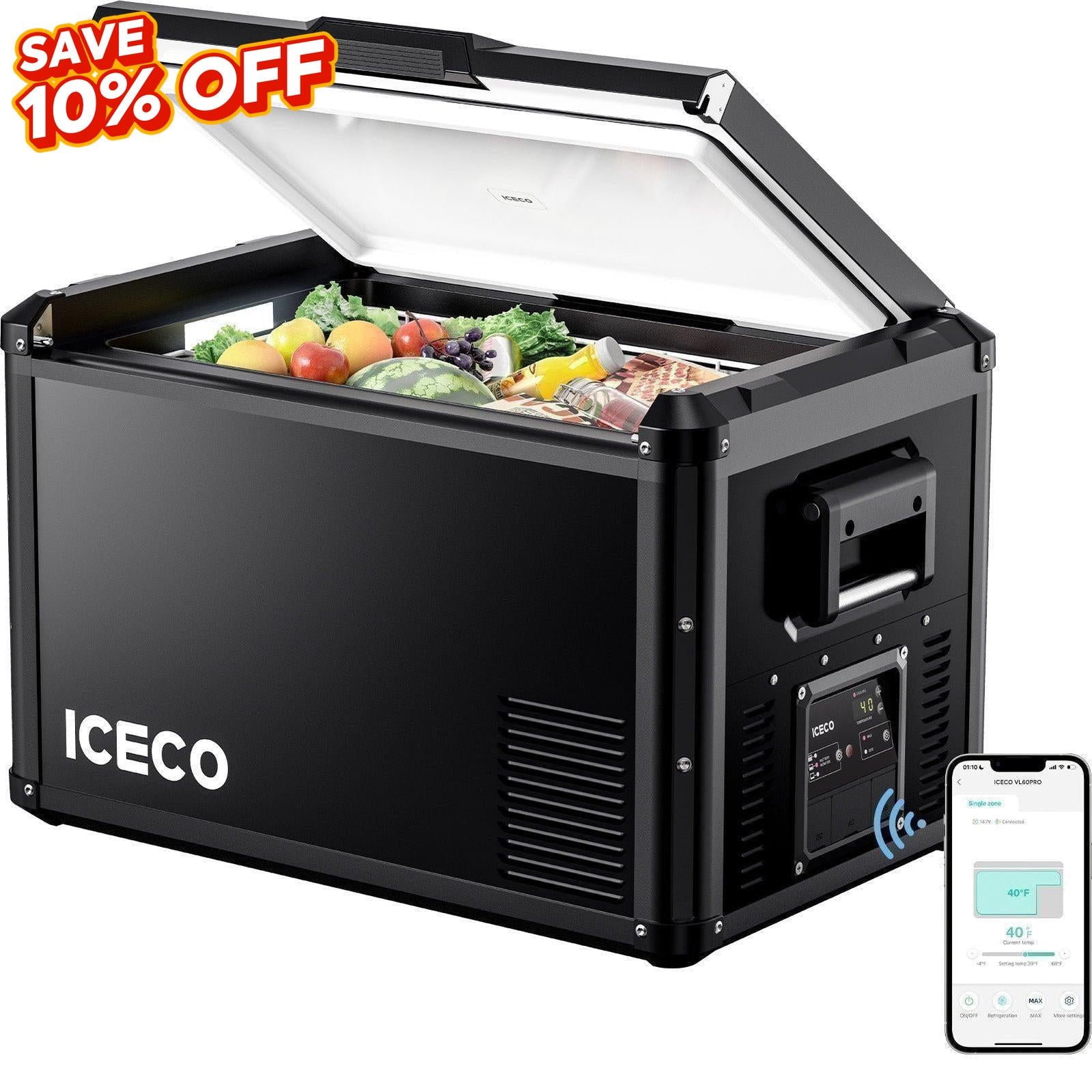 ICECO VL45ProS 12V Portable Refrigerator – Compact Fridge for