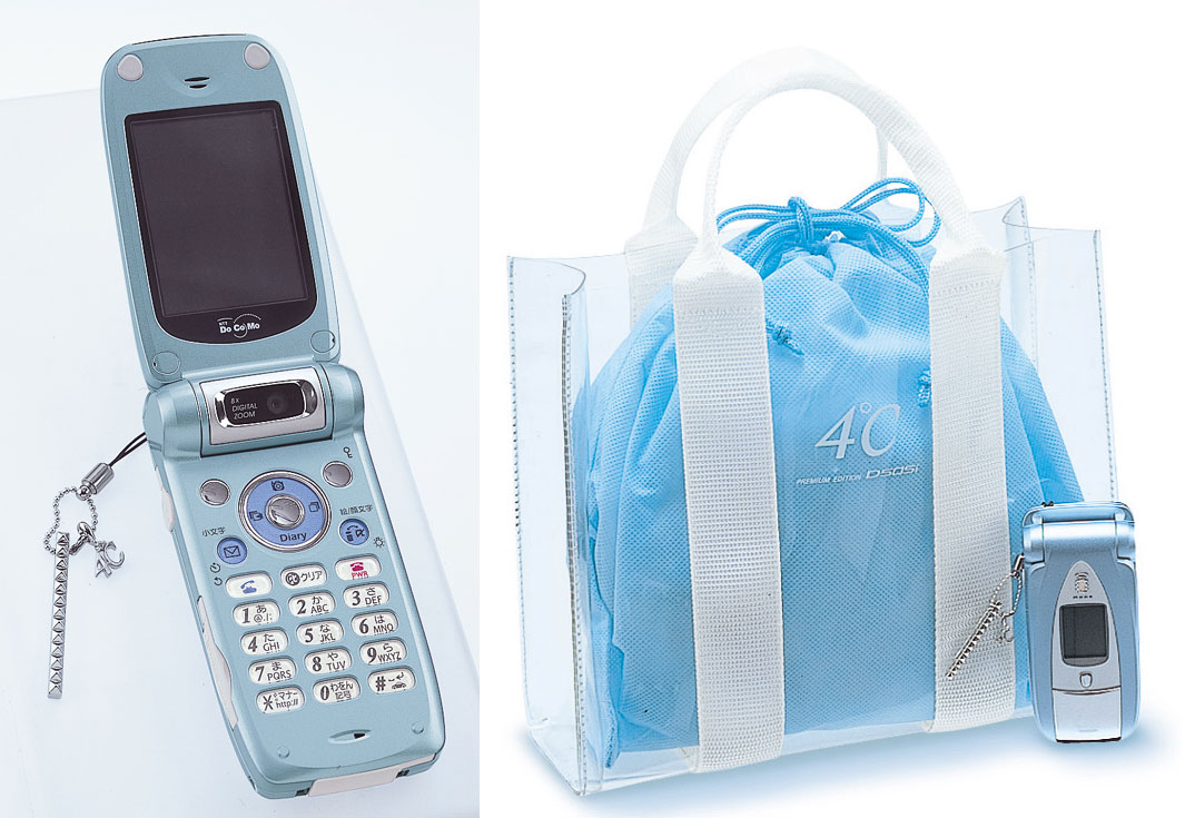 Mobile：関西限定、アクアブルーの「D505i」～4℃とコラボ