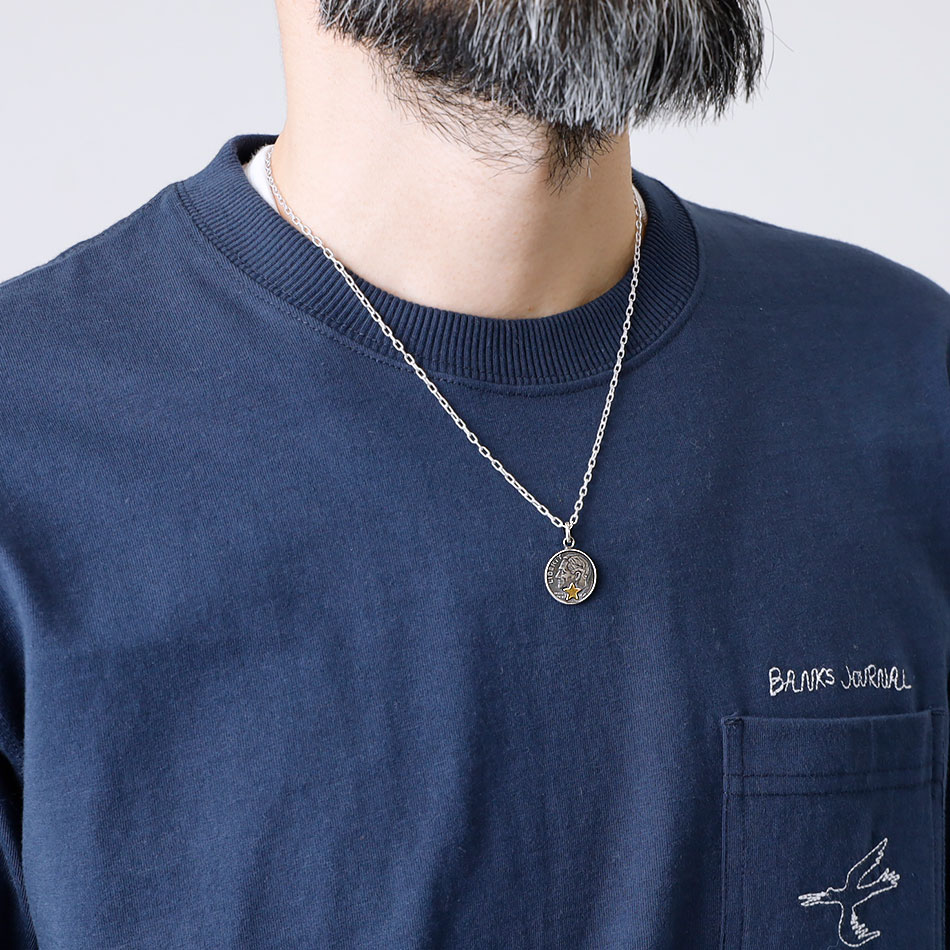 BUTTON WORKS】ROOSEVELT DIME COIN NECKLACE ルーズベルトダイム