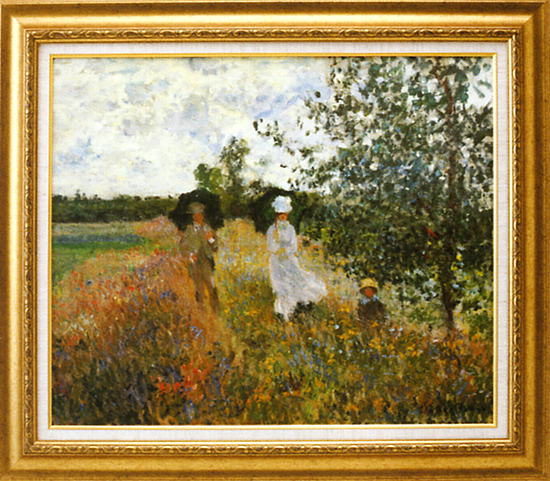 モネ『アルジャントゥイユの散歩』 【送料無料】 ガレリア・フラン