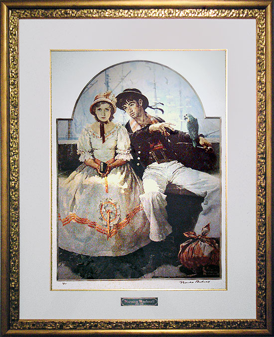 ノーマン・ロックウェル オリジナルリトグラフ 【旅行者】 フラン