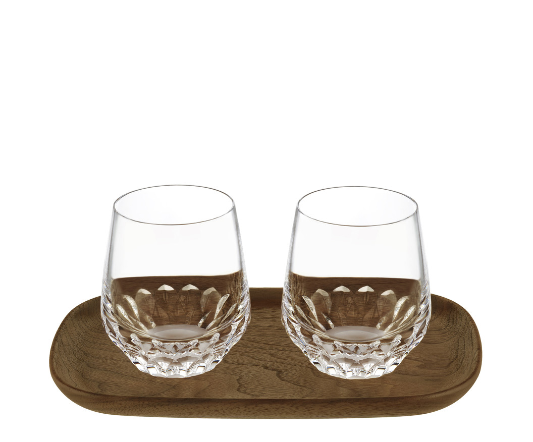 フォリア〉 ルンゴタンブラー2点セット/トレー - Saint-Louis