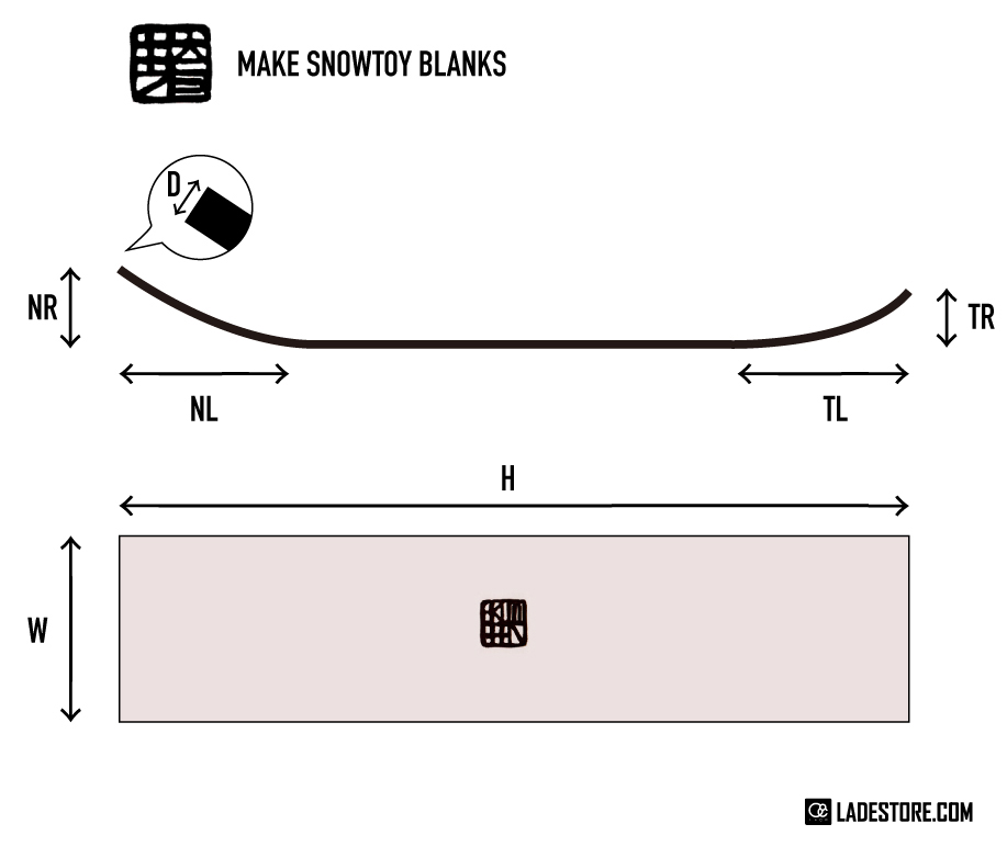 MAKE ”雪板” MAKE SNOWTOY Plywood Blanks 】販売開始 | LADE SNOW