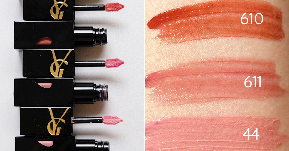 YSL（イヴ・サンローラン）の新リップをスウォッチ！ ツヤ・マットの2