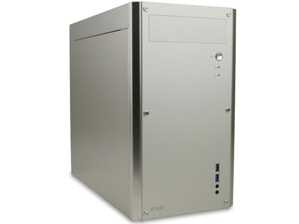 Abee SC330T-S✌️マイクロタワーケース PCケース アルミ シルバー