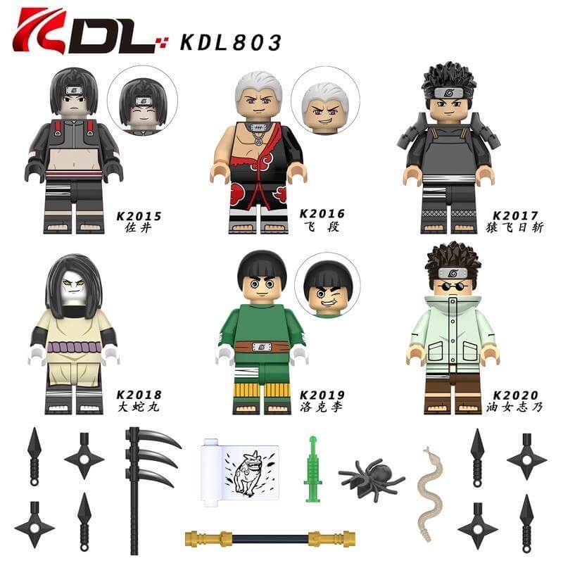 KDL803 Naruto Orochimaru Sarutobi Hiruzen Minifigs – INGBRICKS