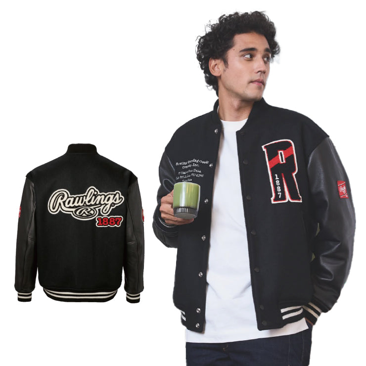 2024モデル】ローリングス メルトン バーシティジャケット GROUND RED