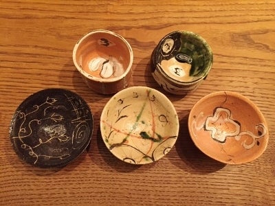 澤克典作、織部ぐい呑 | 神楽坂「ふしきの」 営業日記