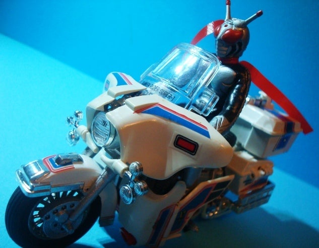 ☆ポピニカ 仮面ライダー スーパー1 Vマシーン＆ブルーバージョン