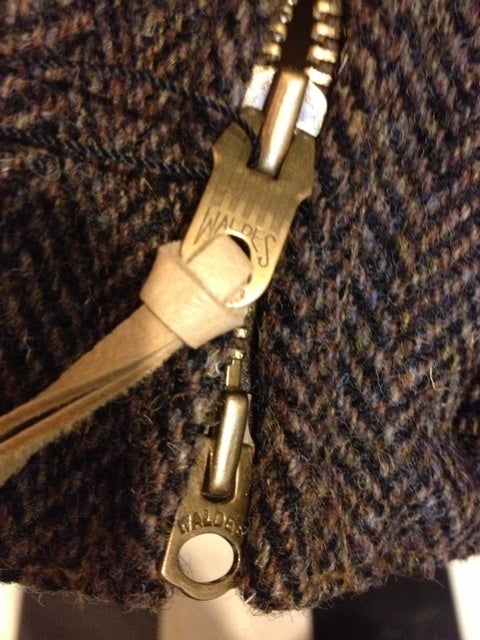 JELADO×COLIMBO Wネーム ハリスツイード ダウンベスト