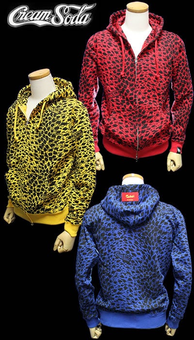 クリームソーダヒョウ柄パーカー！ チーティングラウンジ 50'S