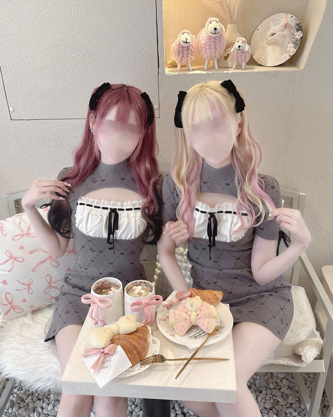 MWモノグラムワンピース ピンク | ファッション通販＆メディアMyColor