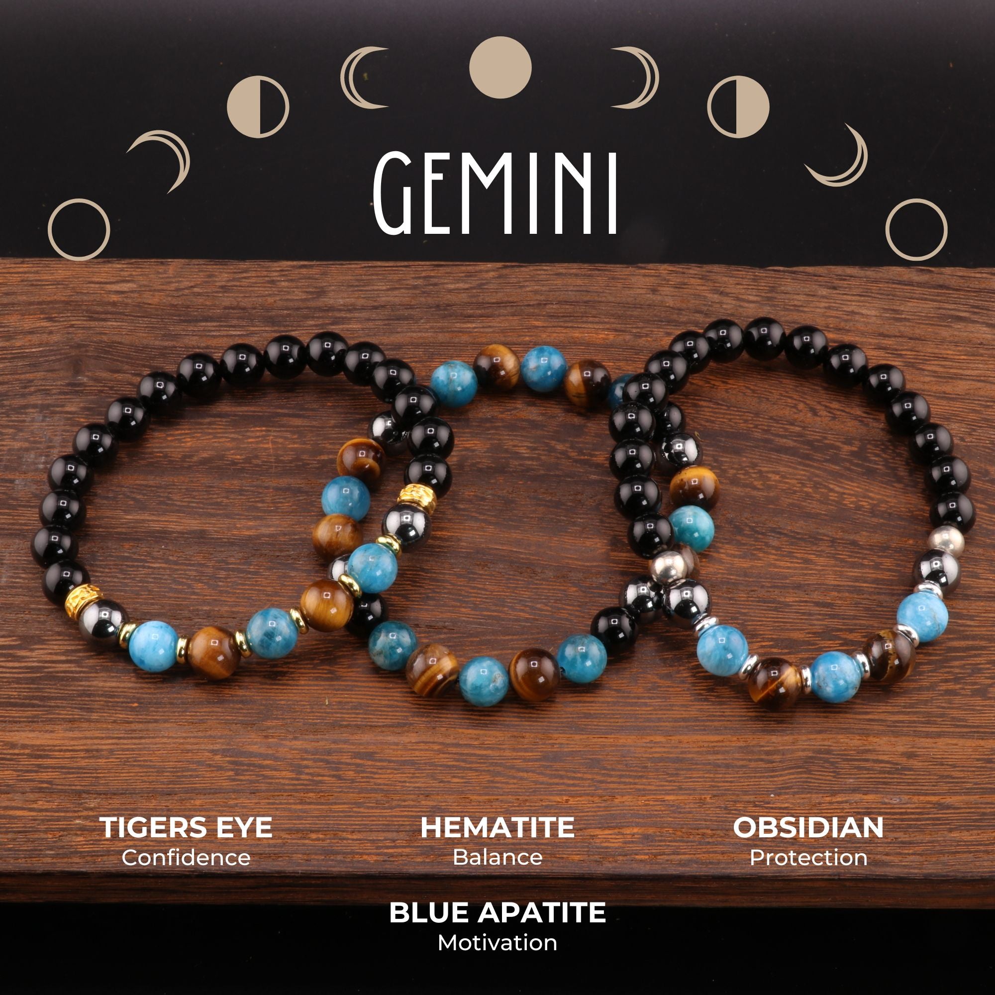 Gemini Zodiac Bracelet – Stoneage Natural Rocks