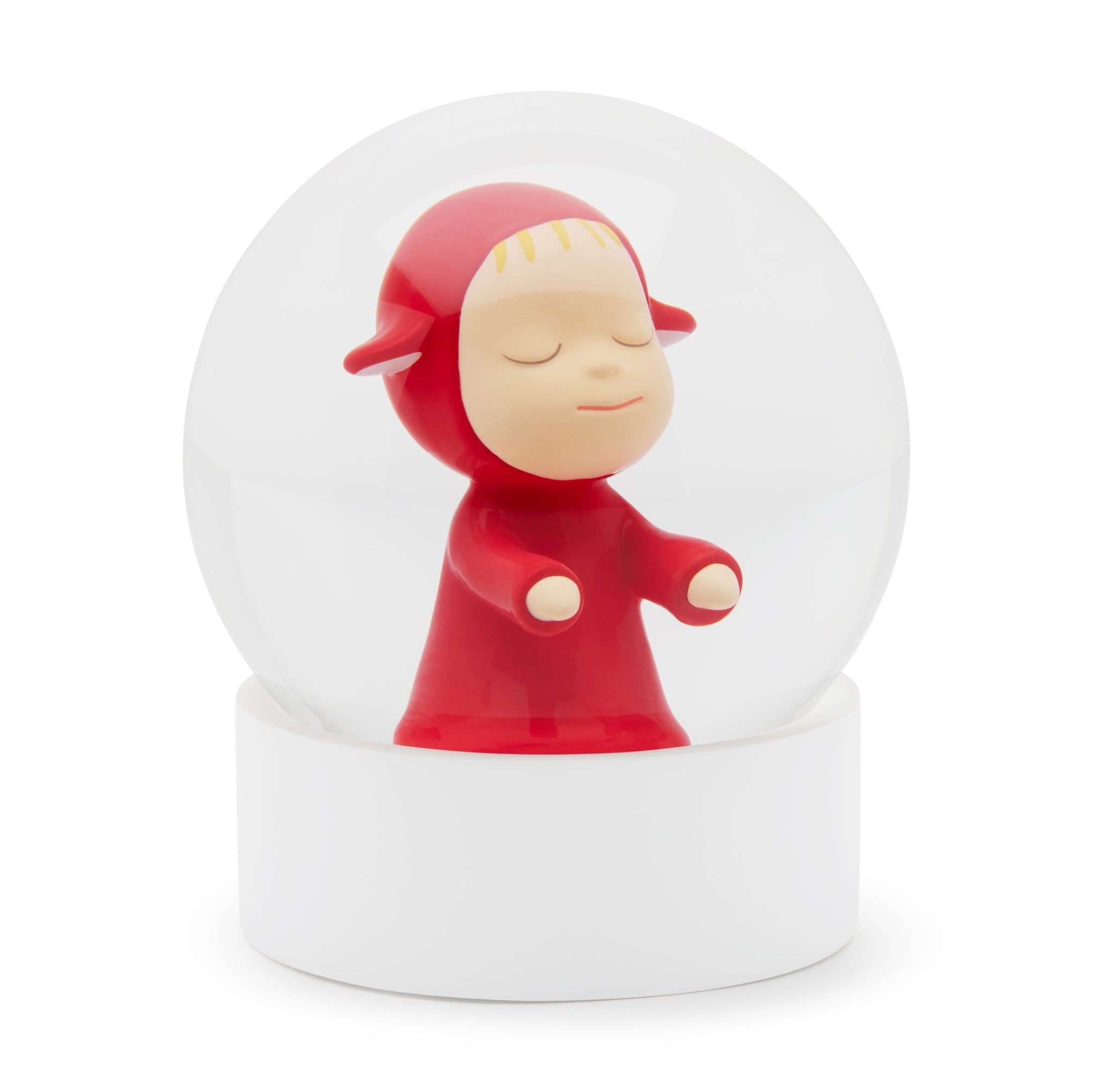 Yoshitomo Nara Little Wanderer Snow Globe - Red – MoMA Design Store