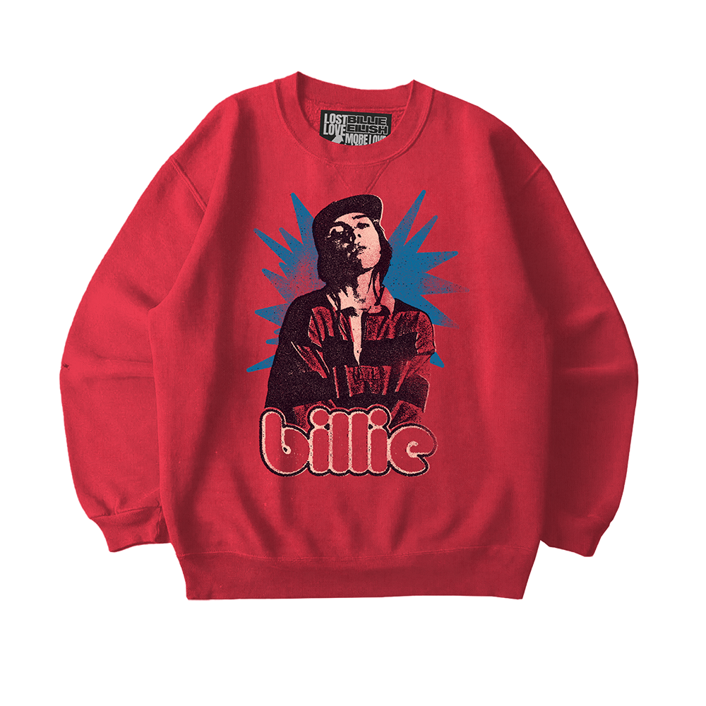 Billie x Lost Love Red Crewneck - Billie Eilish | Store