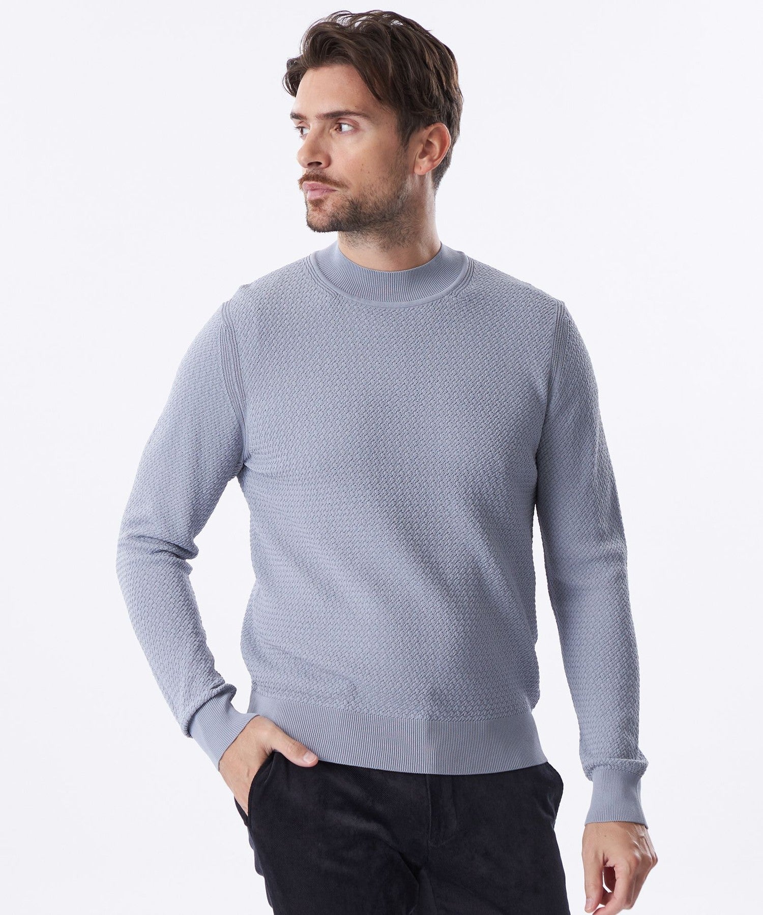 レーヨンミックスモックネックニット(トップス)｜EPOCA UOMO(エポカ