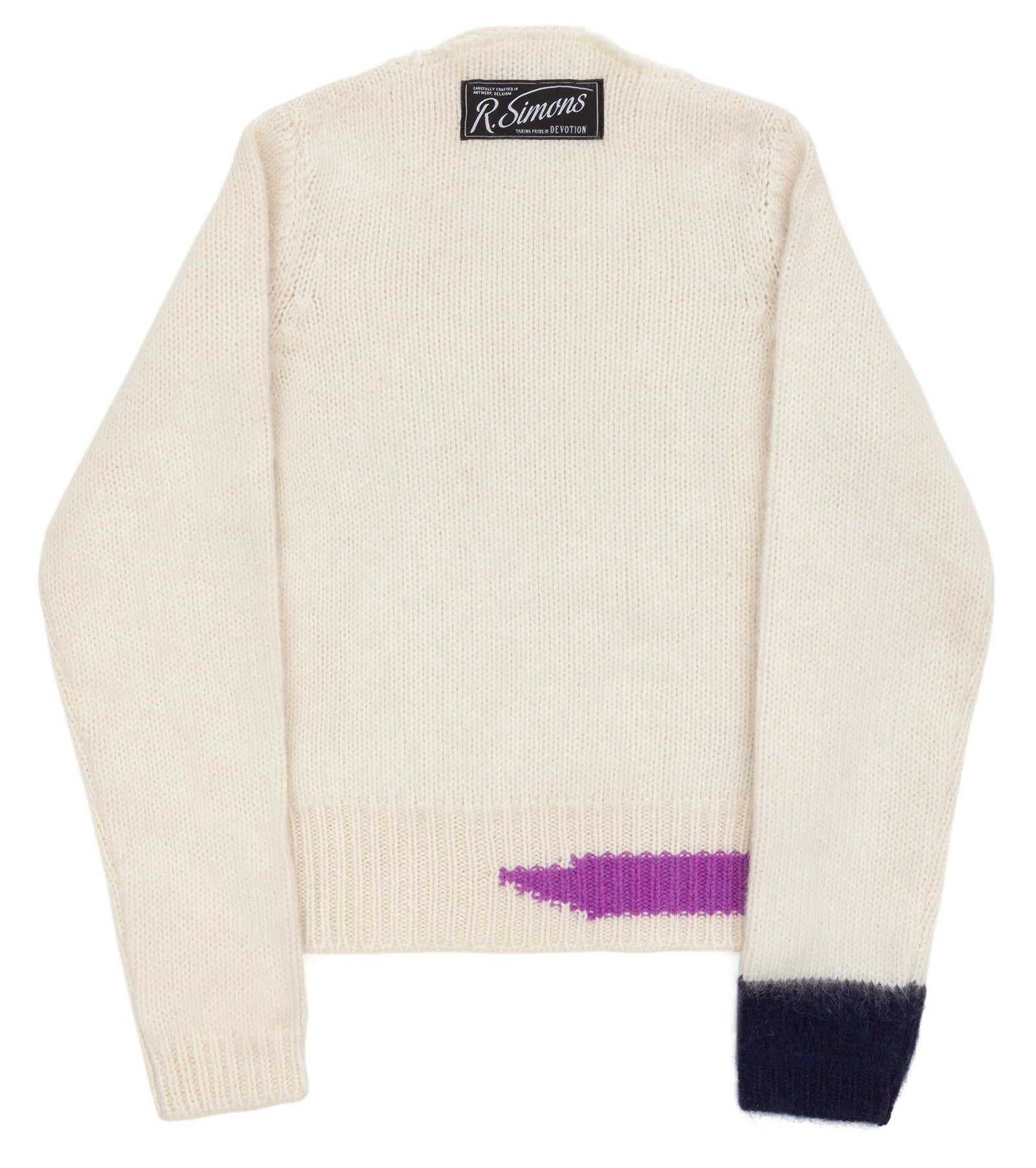 Raf Simons Vintage knit sweater with contrasting details / AW21-22