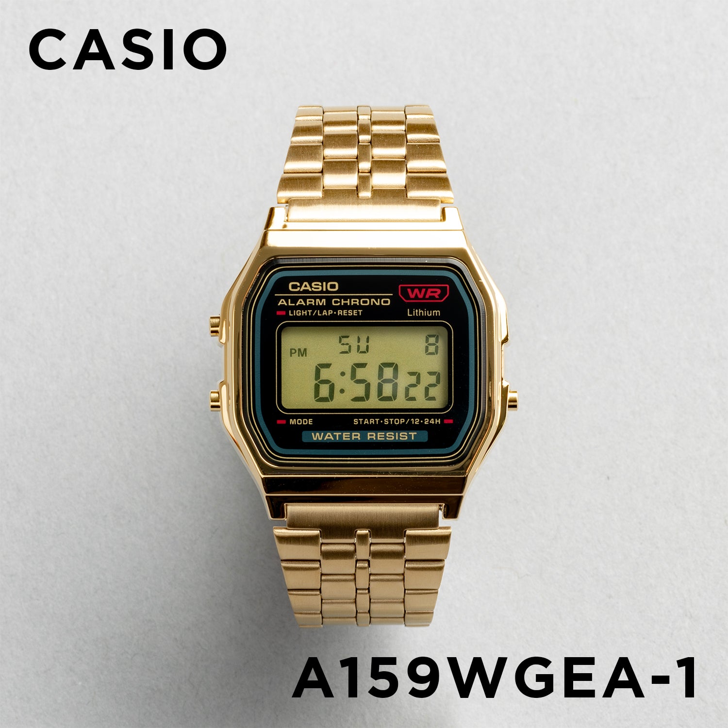 CASIO カシオ A159WGEA-1 メンズ 腕時計 日常生活用防水 10年保証