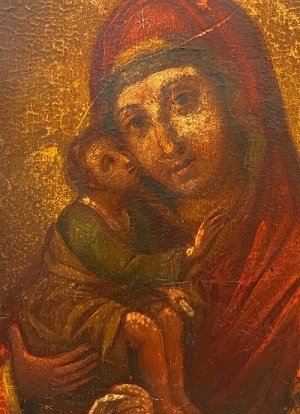 イコン 聖母子像 ロシア 19世紀 - Grand montagne Antiques