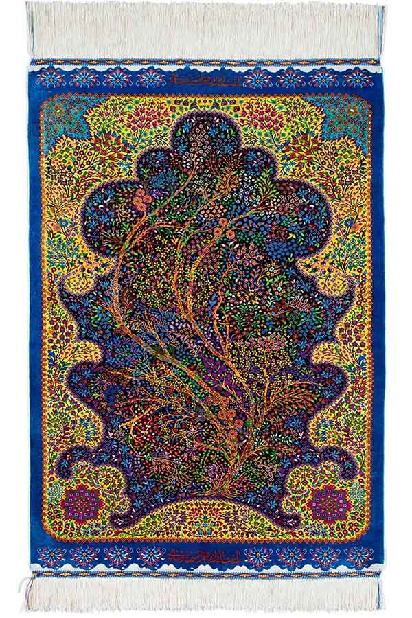 ペルシャ絨毯 クム産 専用 マラゲ産 シルク ペルシャ絨毯 122️79cm け