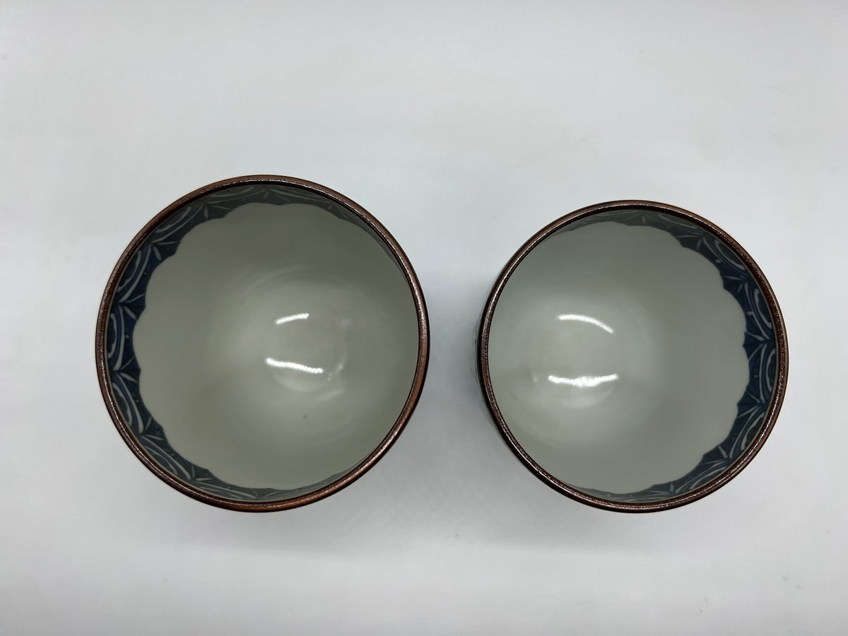 京焼・清水焼 山本壹楽(壹楽窯) 三友祥瑞組湯呑 – SEIKADO