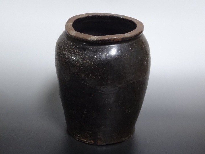 苗代川焼 黒薩摩 甕 仙遊洞