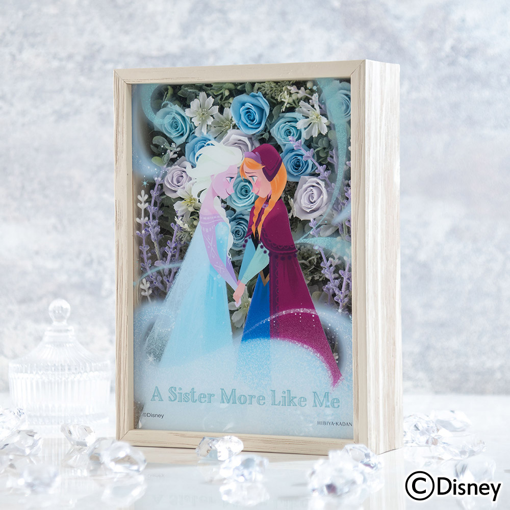 ディズニーフラワーフレームアート「永遠の絆」（アナと雪の女王