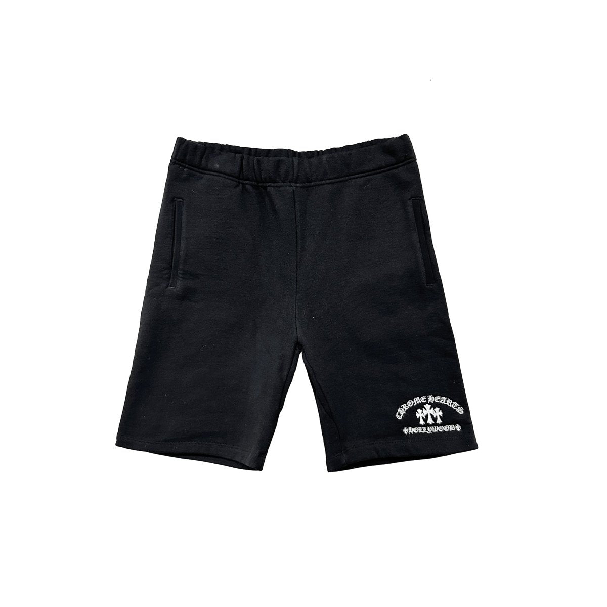 Chrome Hearts Triple Cross CH Logo Embroidered Shorts - SRM