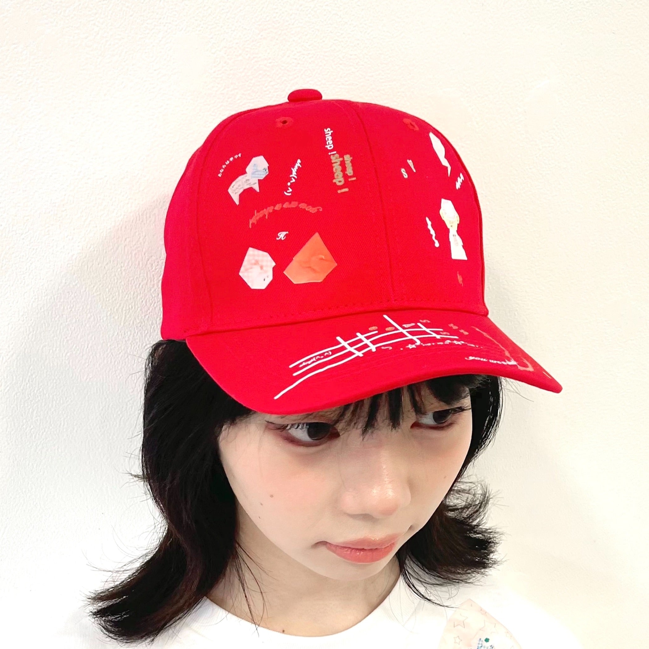 SHEEP SOUVENIR】you are a sheep!cap / red / キャップ | シープ