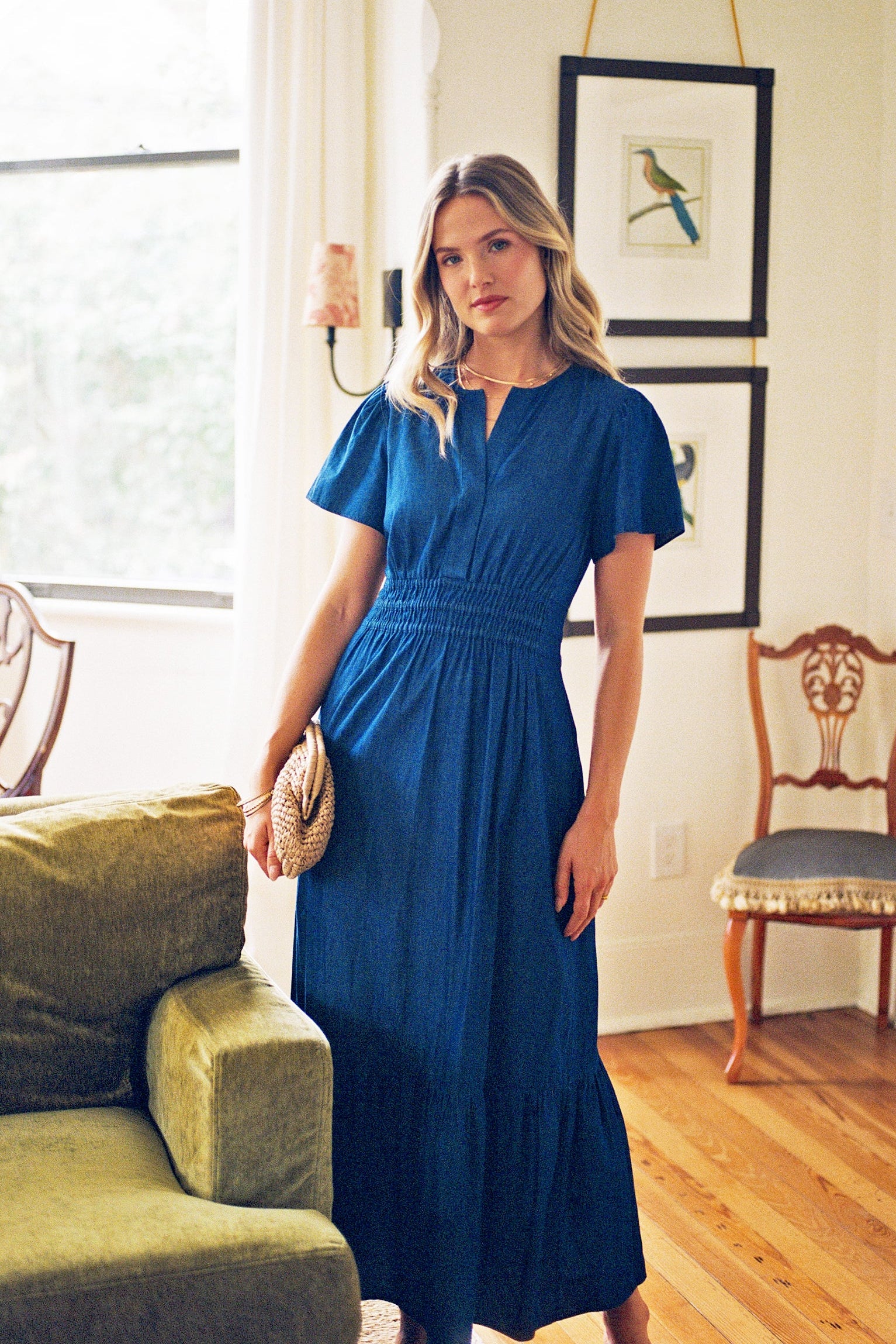 Sheridan French I PreSpring 2026 I Eloise Dress in Chambray