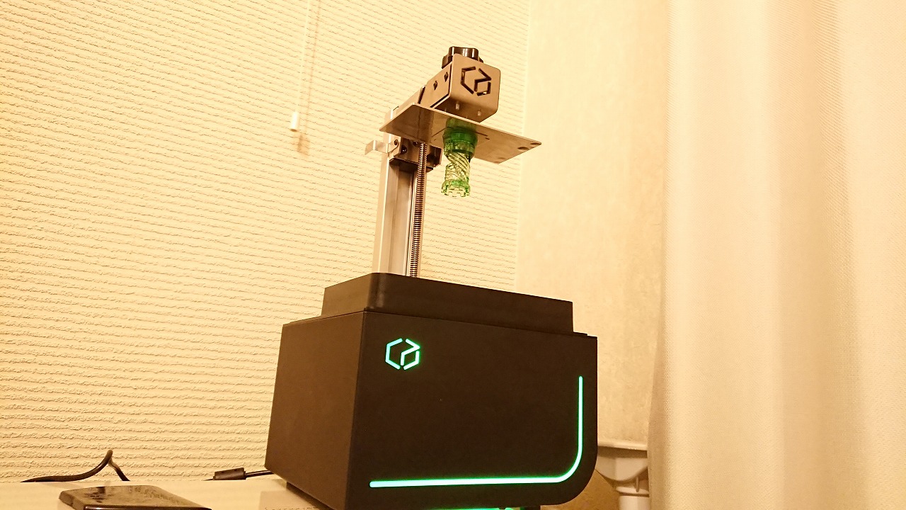 Kudu3Dの光造形3DプリンタBean3Dをいじってみた(その2)～テスト