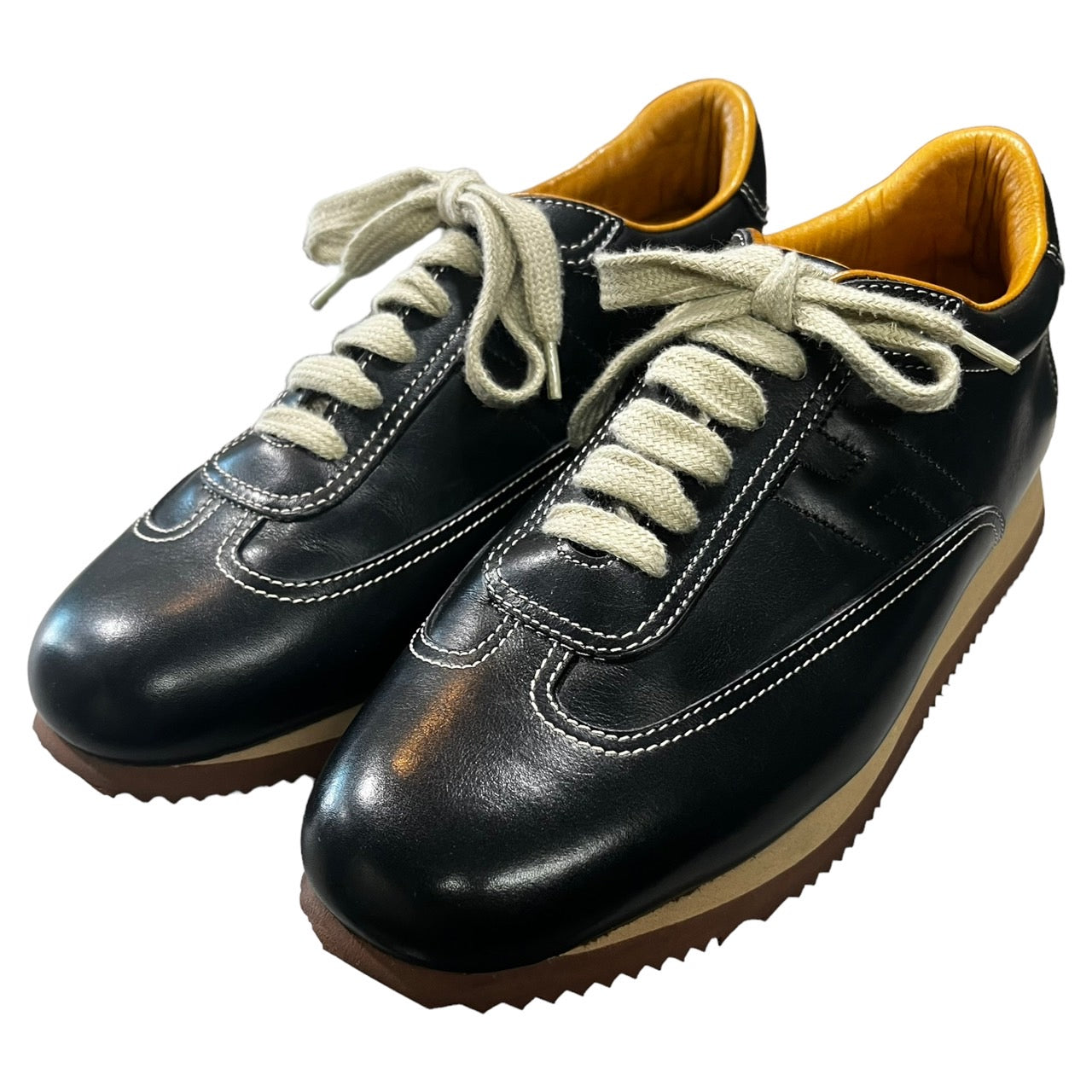 HERMES(エルメス) H logo quick sneakers Hロゴ クイック レザー