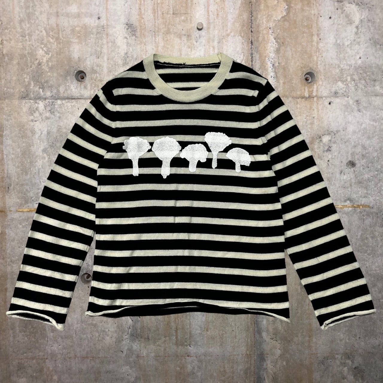 COMME des GARCONS(コムデギャルソン) ペンキ加工ボーダーニットプル