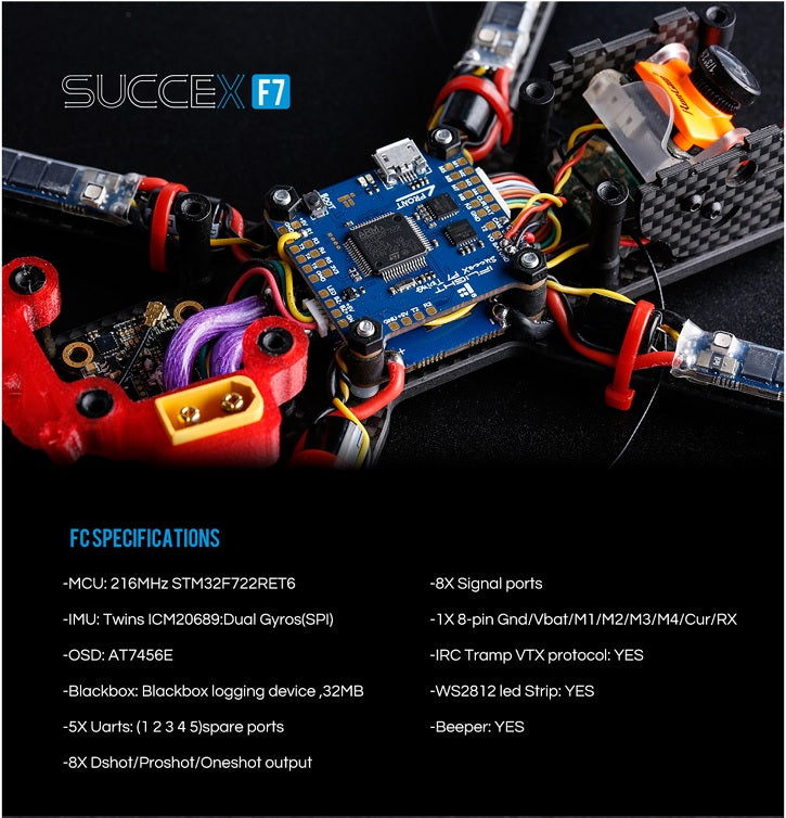 iFlight SucceX F7 TwinG Flight Controller (Dual ICM20689) V1.2