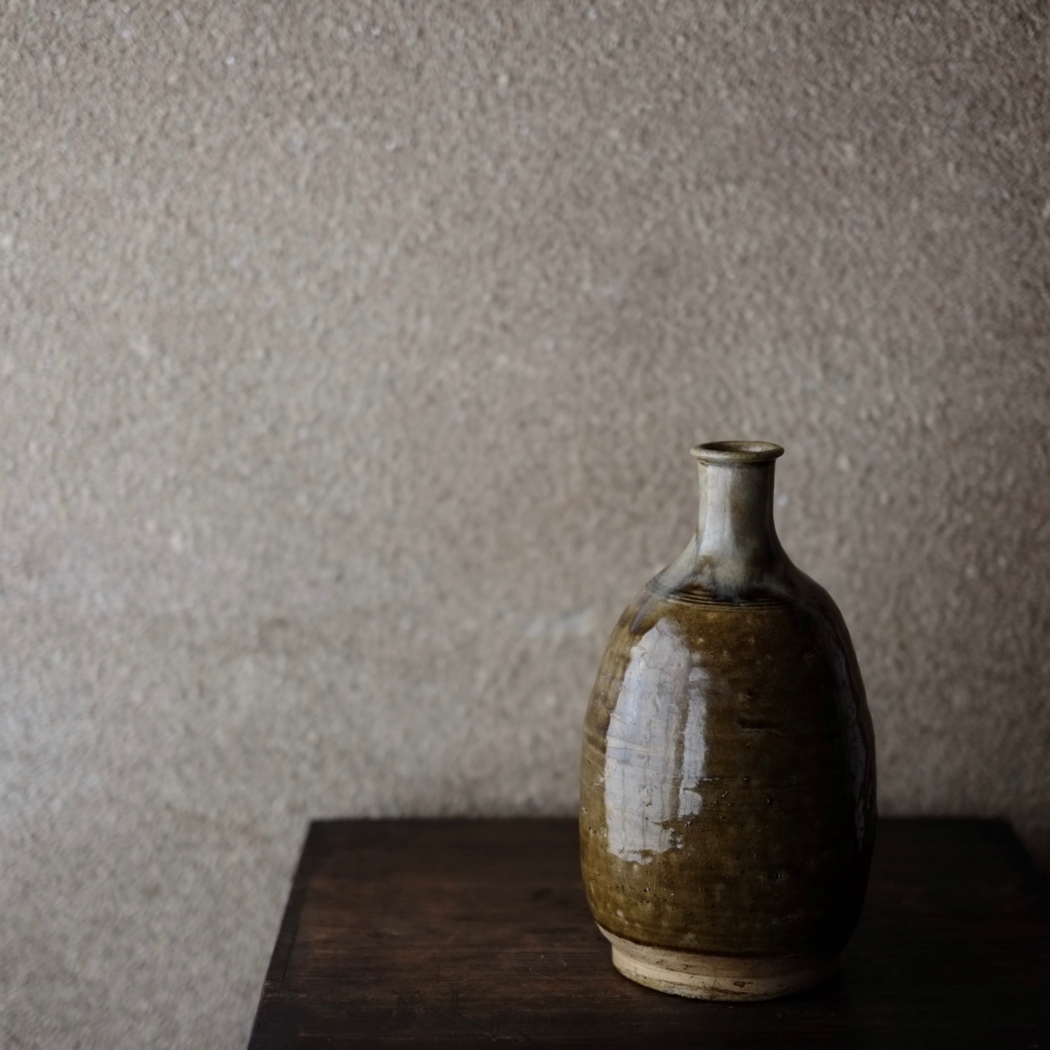 時代 鉄釉卯の斑 徳利 瀬戸・美濃 花生 (江戸中期) – 逢季荘