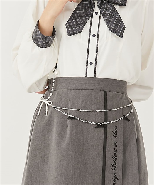 パールリボンチェーンベルト | POETIQUE -outlet- | axes femme online