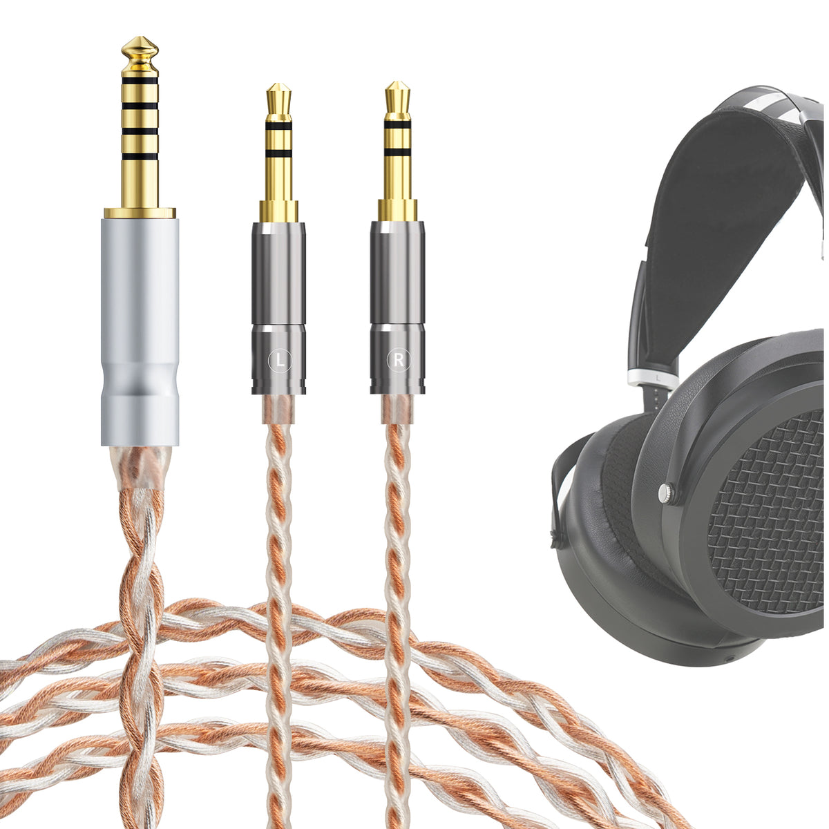 Geekria 4.4mm Balanced Cable Compatible with HIFIMAN SUNDARA, Edition
