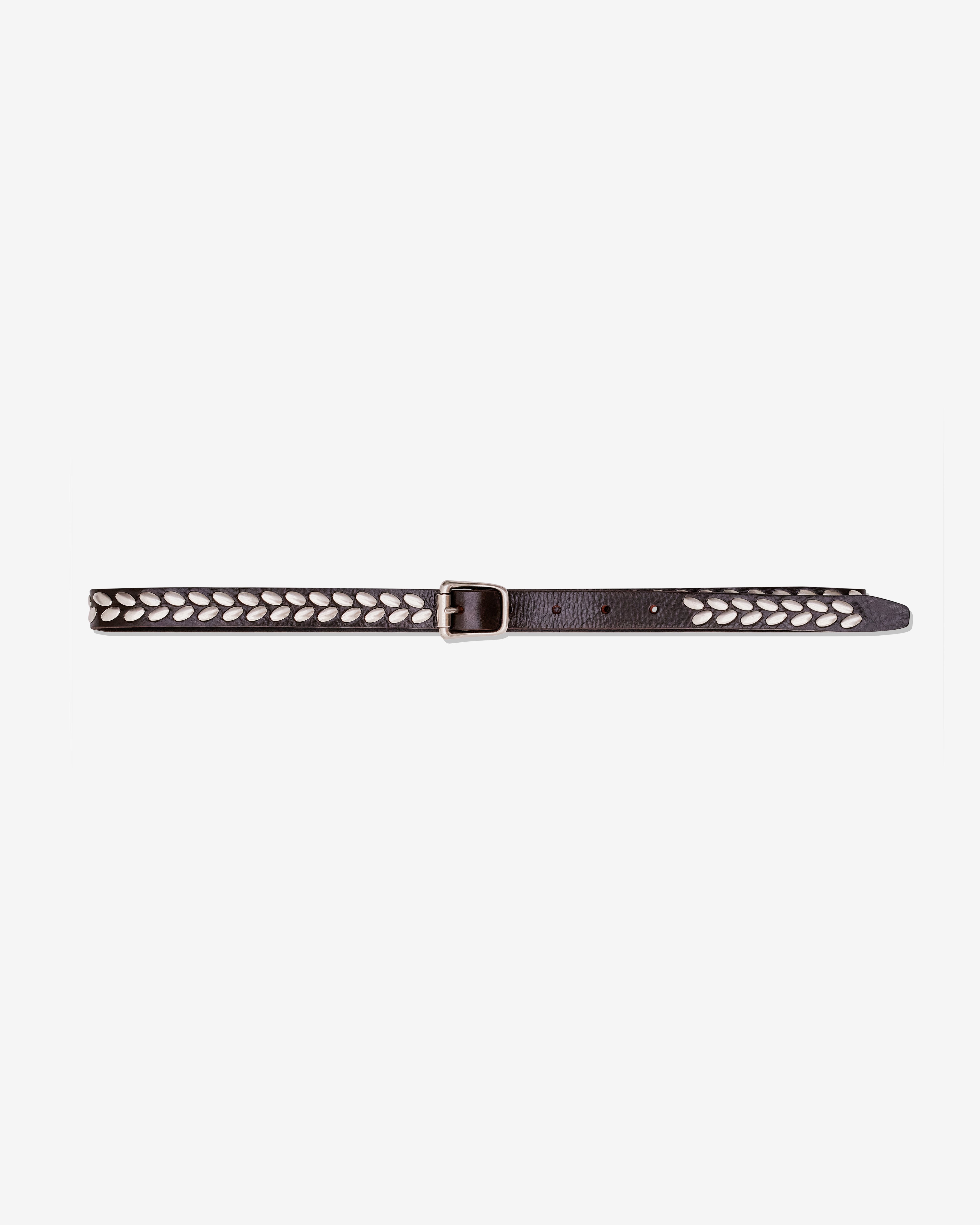 Lemaire: Women's Almond Stud Belt 20 (Brown) | DSML E-SHOP