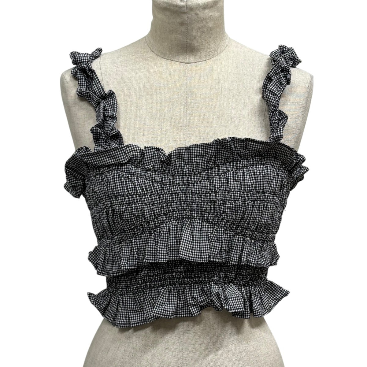 Cecilie Bahnsen(セシリーバンセン) 24SSビスチェ グレー サイズ UK6