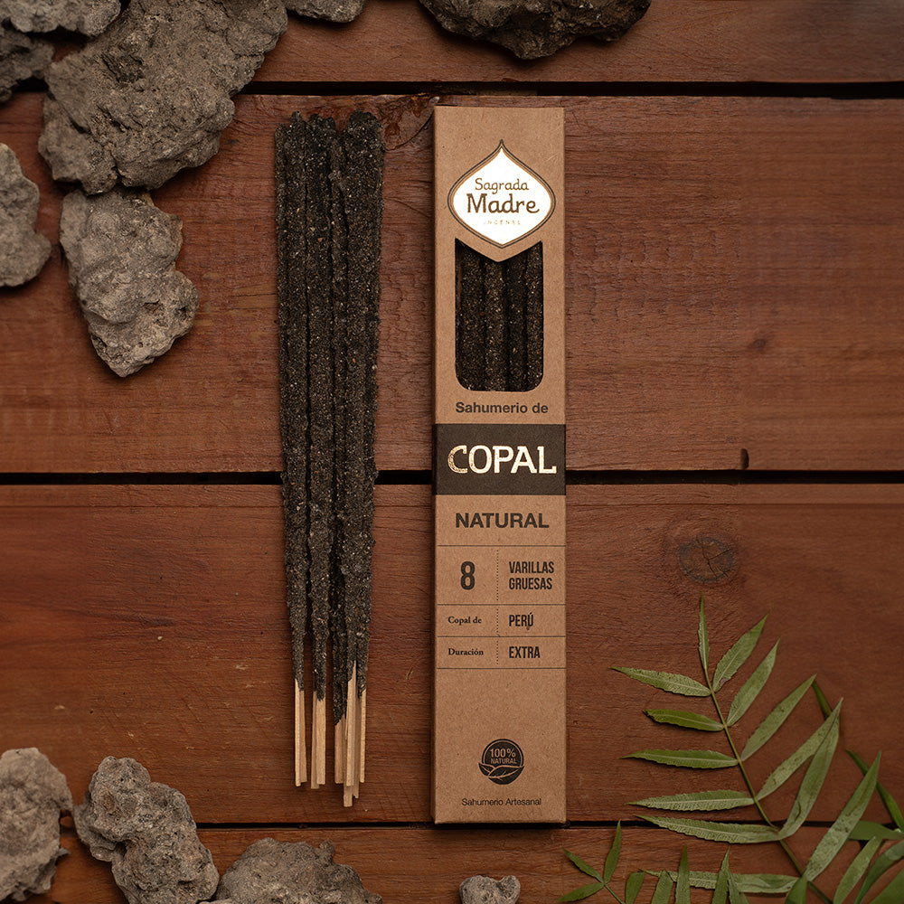 純粋な樹脂と天然成分のプレミアム品質なお香 INCENSE NATURAL 8本入り