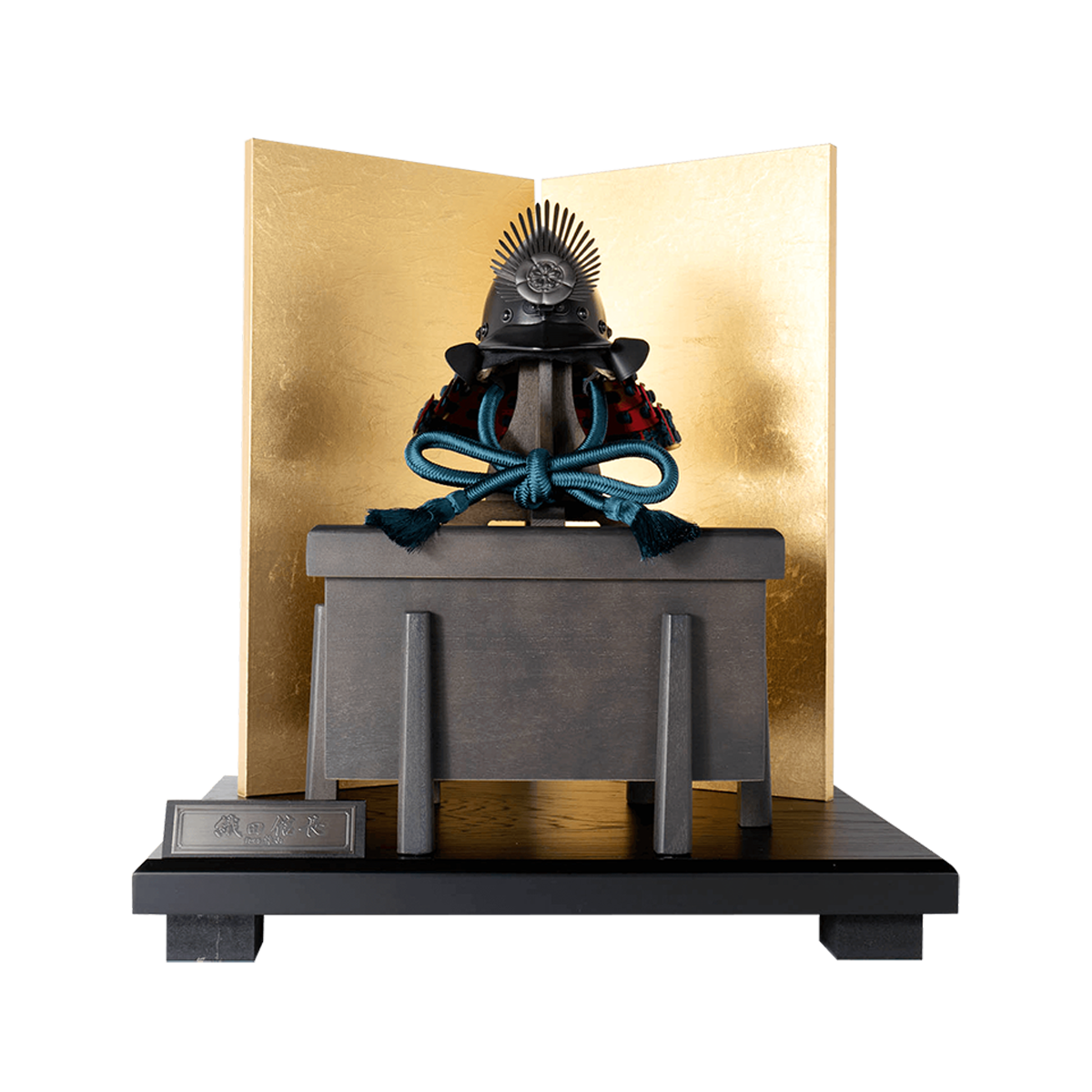 漆黒兜飾り 三分の一 雄山作 織田信長｜端午の節句 五月人形 兜