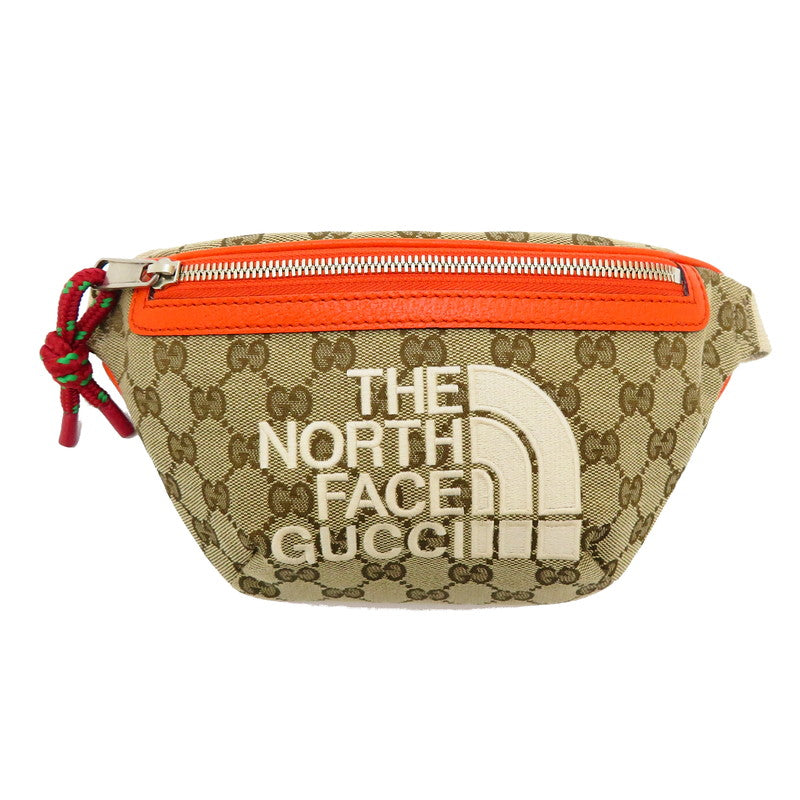 GUCCI/グッチ】 650299 ×THE NORTH FACE コラボ ウエストバッグ GG