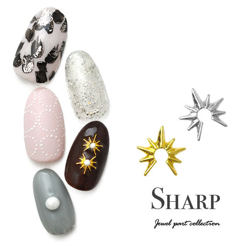 ネイルパーツ メタルパーツ 太陽 トゲトゲ | ネイル ジェルネイル