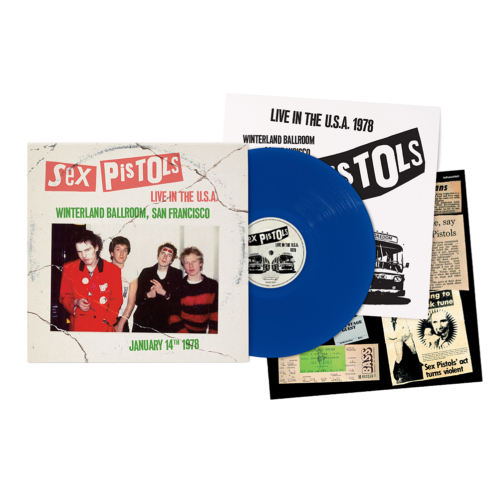 Live In The USA 1978 – San Francisco: Blue Vinyl LP - Sex Pistols