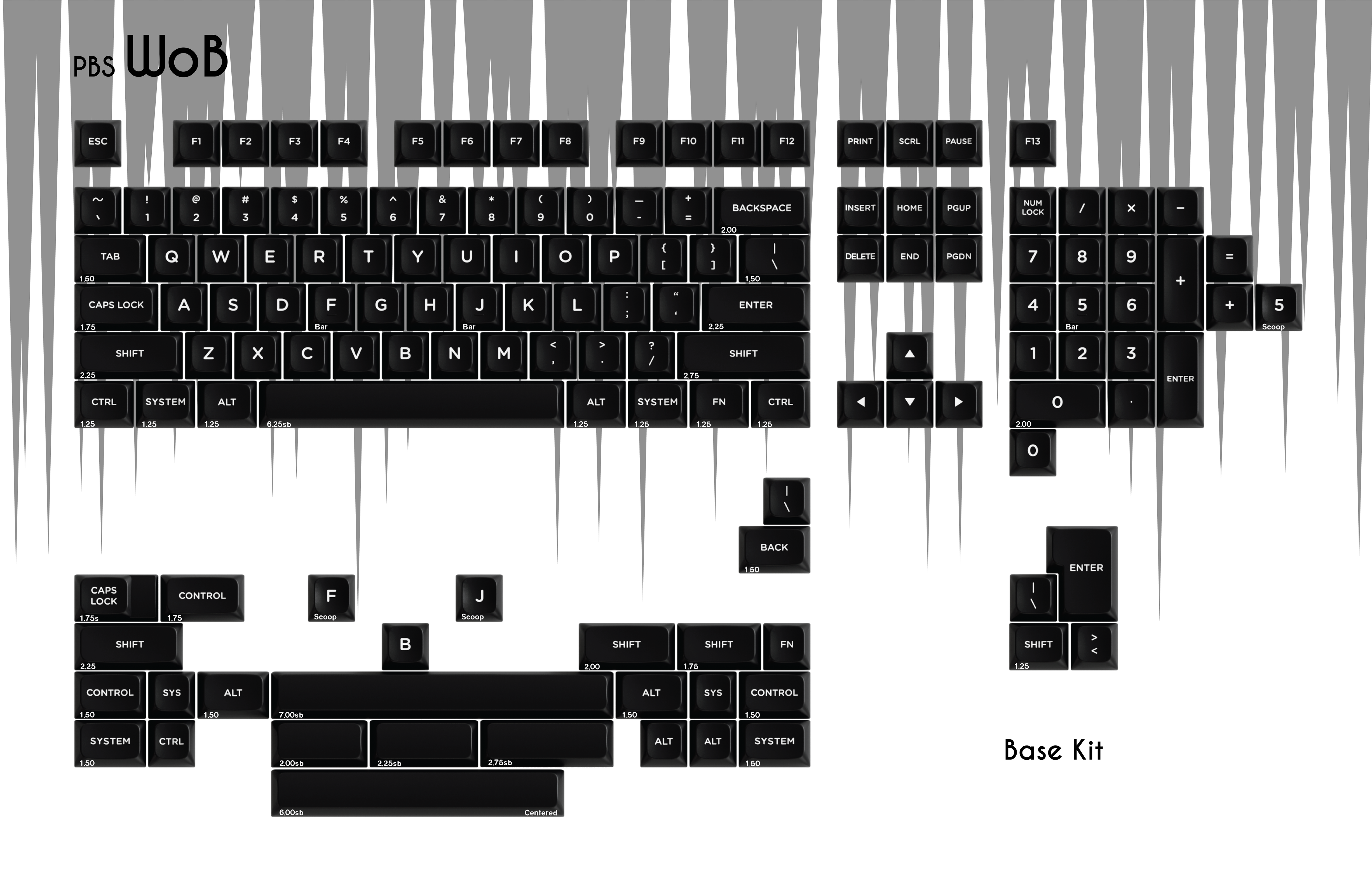 Cherry MXスイッチに対応するキーキャップ