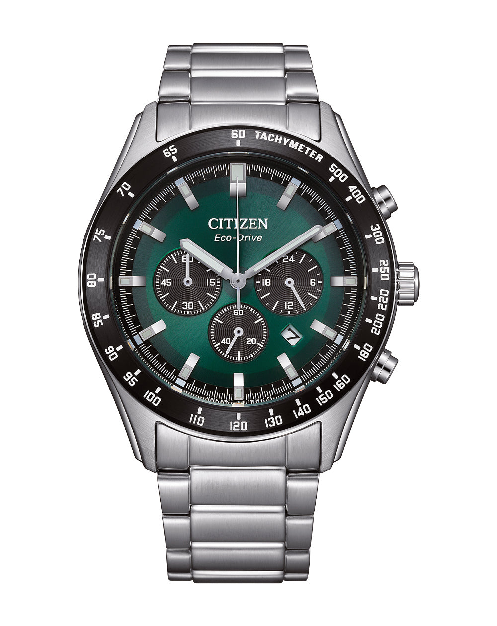 Citizen Eco-Drive Green Dial Stainless Steel Watch CA4674-58X