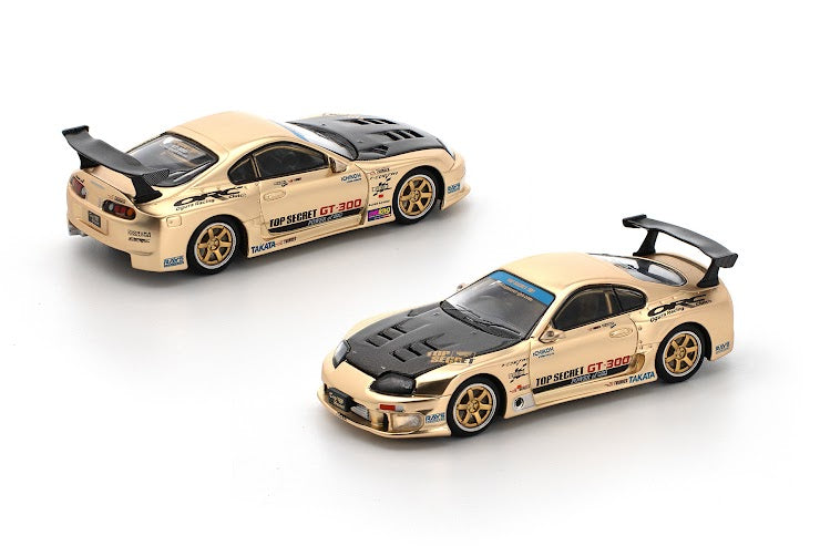 Poprace 1/64 Toyota TOP SECRET GT300 SUPRA CHROME GOLD / CARBON