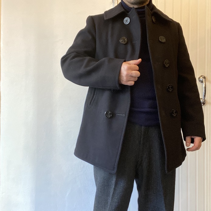 1940's VINTAGE U.S.NAVY ”10 Button Wool Pea Coat” | SIGNAL GARMENTS