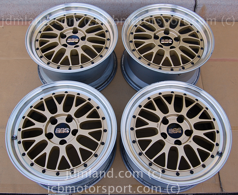 BBS LM Forged Gold 17X8 +40 Offset 17X9 +40 Offset 5X114.3 Honda